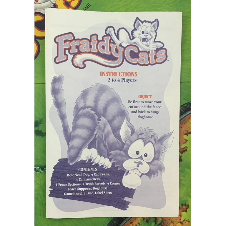 1994 Fraidy Cats Game by Milton Bradley Complete/Working - Walmart.com