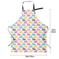 thumbnail image 5 of Lsque Colorful Rabbit Waterproof Apron Chef Aprons for Men Heavy Duty Chemical Work Apron Extra Long Grilling Aprons with Adjustable Bib Apron, 5 of 9