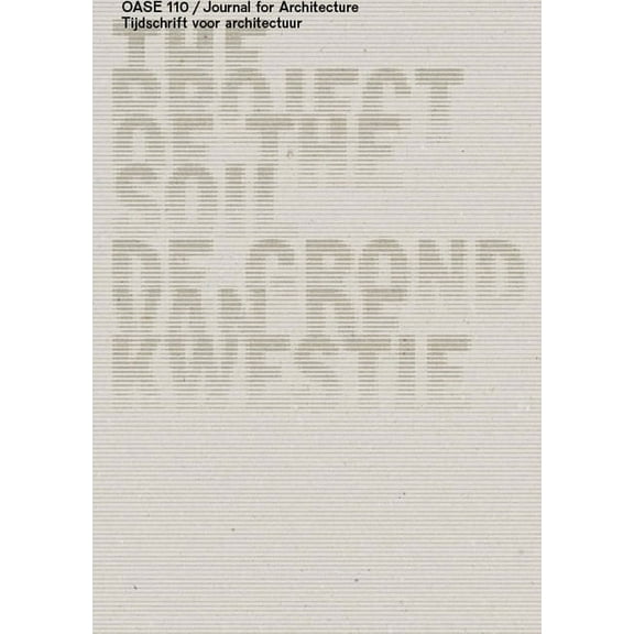 OASE 110: The Project of the Soil, (Paperback)