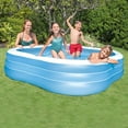 thumbnail image 4 of Intex Swim Center 90in x 90in x 2in Inflatable Play Kids Backyard Swimming Pool, 4 of 6