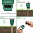 thumbnail image 4 of EASTIN Soil pH Meter 3-in-1 Soil Moisture Light pH Tester Gardening Tool Kits for Plant Care Great for Garden Lawn Farm Indoor Outdoor Use, 4 of 8
