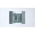 thumbnail image 4 of Wood and Glass Dining Table with Mirror and Faux Crystal Inlays, Silver and Clear, 4 of 5