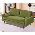 thumbnail image 2 of US Pride Furniture Monahan 58''W Velvet Tufted Loveseat Olive Green, 2 of 6