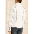 thumbnail image 3 of Giolshon Women's Stand Collar Lightweight Quilted Puffer Jacket Padded Zip Coat, 3 of 4