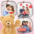 thumbnail image 6 of MorisMos Brown Giant Teddy Bear 36" Stuffed Animal Soft Big Plush Toy with Bowknot and Footprint Valentines Day Gift for Girlfriend, 6 of 8