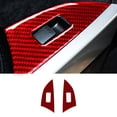 thumbnail image 1 of Red Carbon Fiber Rear Door Window Lift Panel Cover Trim for Mazda CX-9 2010-2015, 1 of 4