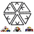 thumbnail image 2 of Cergrey 6Pcs/Set Billiard Rack Black Triangle Ball Holder Positioning Billiard Table Pool Cue Accessory, Billiard Ball Holder,Billiard Rack, 2 of 8