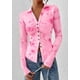 thumbnail image 4 of PRETTYGARDEN Camisa de Mujer Rosa con Estampado Floral de Manga Larga y Botones XXL, 4 of 8