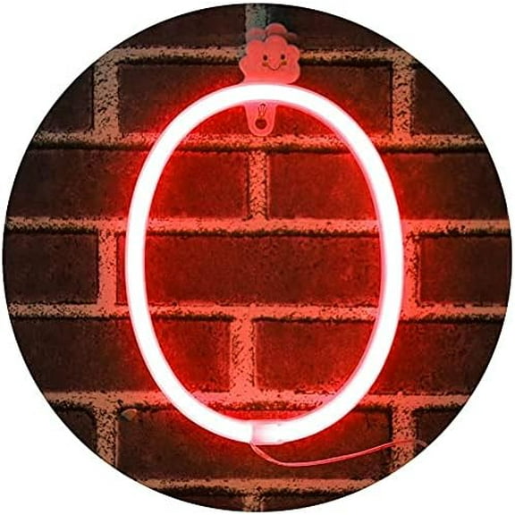 Neon Letter, Neon Lights LED Alphabet Letter Lights Neon Sign Light Up Letters Battery and USB Operated Red Neon Light Neon Wall Light
