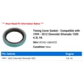 thumbnail image 2 of Timing Cover Gasket - Compatible with 1999 - 2012 Chevy Silverado 1500 4.3L V6 2000 2001 2002 2003 2004 2005 2006 2007 2008 2009 2010 2011, 2 of 2