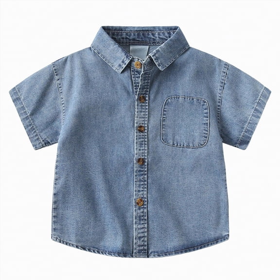 Ccpelsie Kids Boy Short Sleeve Graphic Tees Cotton Casual Summer Tops T-Shirts for Toddler Boy(Blue,4-5 Years)