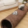 thumbnail image 3 of Cat Toys Tente Chat Suede Long 129cm Cat Tunnel Collapsible Tunnel  Non-staining Dirt-resistant Pet Products Pet Toys (MSD01-03), 3 of 7