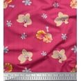 thumbnail image 1 of Soimoi Cotton Voile Fabric Stripe,Wildflower & Orchids Floral Decor Fabric Printed Yard 56 Inch Wide, 1 of 1