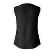 thumbnail image 5 of Summer Tops for Women 2024 Elegant Sleeveless Loose Dressy Tshirt Blouses Solid Color Going Out Basic Tunic Tanks Top Blouse Soft Breathable Eyelet V Neck Tee Vest T-Shirts, 5 of 6