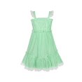 thumbnail image 2 of Girls Dress Green Tank Smocked Ruffle Skirt Sundress 12-18 M, 2 of 8