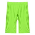 thumbnail image 6 of Haitryli Women Shiny Sport Yoga Shorts Pants Short Legging Biker Shorts High Waist Workout Booty Fluorescent Green XL, 6 of 7