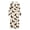 Cartoon Dachshund, Paw Print & Bone Pattern, variant on Warm House Dress for Home Indoor, Elastane Polyester Blend Button Front Cozy Full Length Nightgown, Leopard Print Pattern