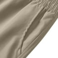 thumbnail image 6 of Coorders George Summer Lightweight Drawstring Cargo Shorts with Pockets, Mens Shorts Clearance, Khaki, XL, 6 of 6