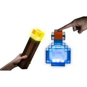 Minecraft LED Light 12 Inch Torch & 7 inch Potion Set of 2