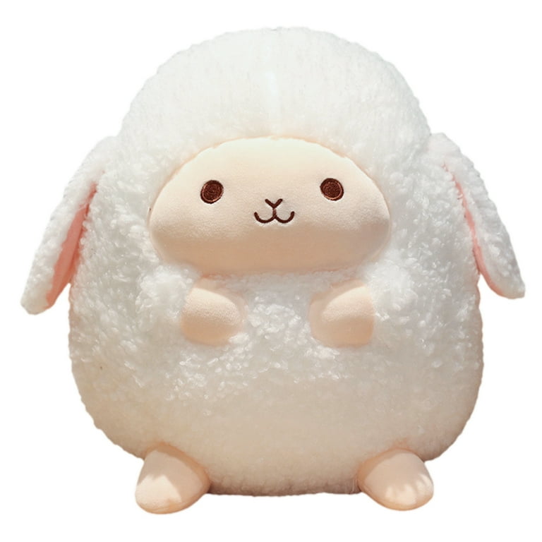 Surakey 9 Soft Toys Cute Sheep as Small Gifts Fluffy Plush Animal Stuffed  Dolls for Birthday Present White 