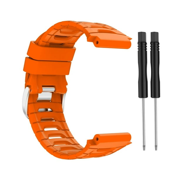 Correas De Silicona Para Reloj, Correas De Repuesto Suaves Y Cómodas Con Hebilla De Acero, Correa De Reloj Compatible Con Garmin Forerunner 920Xt Monstrate EL016819-03