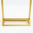 thumbnail image 4 of M&T Displays Desktop Acrylic Sign Menu Holder Double Sided T Shape Tabletop 4x6 Inch Gold Border Bottom Loading Clear Ad Frame for Restaurant Store Wedding Party Event (12 pack), 4 of 8