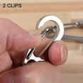 thumbnail image 4 of 2 Pack Dog Tag Clips, Stainless Steel Heavy Duty Quick Clips Pet Id Tag Holder For Dog/cat Collar And Harness, 4 of 5