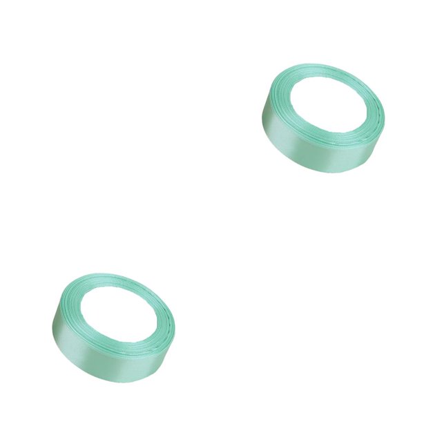 Matsuzay Paquete de decoraciones de cinta Suministro de fabricación de ropa Accesorios para manualidades DIY Cintas de poliéster para caja de fiesta Verde claro 141 2piezas Matsuzay CBP274104