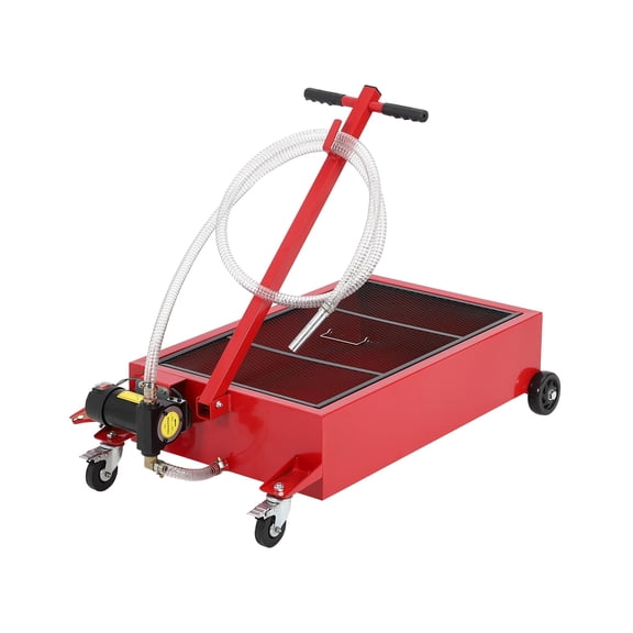 Electric Oil Drain Pan Cart 25 Gallon – Heavy-Duty Low Profile Oil Change Tank| Rolling Caddy for Trucks, SUVs,with 12V Electric Pump | with 8.2 ft. Hose and Folding Handle