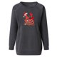 thumbnail image 5 of Pntutb moda mujer imprimir manga larga cómoda transpirable cuello redondo sudadera Pntutb Pntutb-8315, 5 of 6