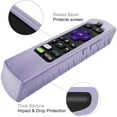 thumbnail image 3 of Fintie Remote Silicone Case for Roku Voice, Roku Express 4K+ 2021, Ultra LT Enhanced Voice, Express 3930, Premiere+ 3921, Streaming Stick+ Remote, Honey Comb Anti Slip Shockproof Cover, Lilac Purple, 3 of 7