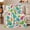 Fan Palm Orchids, variant on Bright Hibiscus with Monstera and Palm Leaves, Energetic Tropical Style for Flower Lovers, Island Leaf Garden and Housewarming Gift, Cozy Flannel Blanket for Sunroom and Bedroom, Home Decor