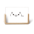 thumbnail image 1 of Beau Visage Habillé comme un Chat Expression Photo Cadre Photo en Bois Affichage de Table, 1 of 3