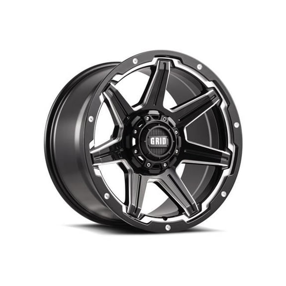 Grid Wheels 62955M1 20 x 9.0 in. 5 x 150 in. Bolt Pattern 0 Offset 110.3 mm Hub Wheel