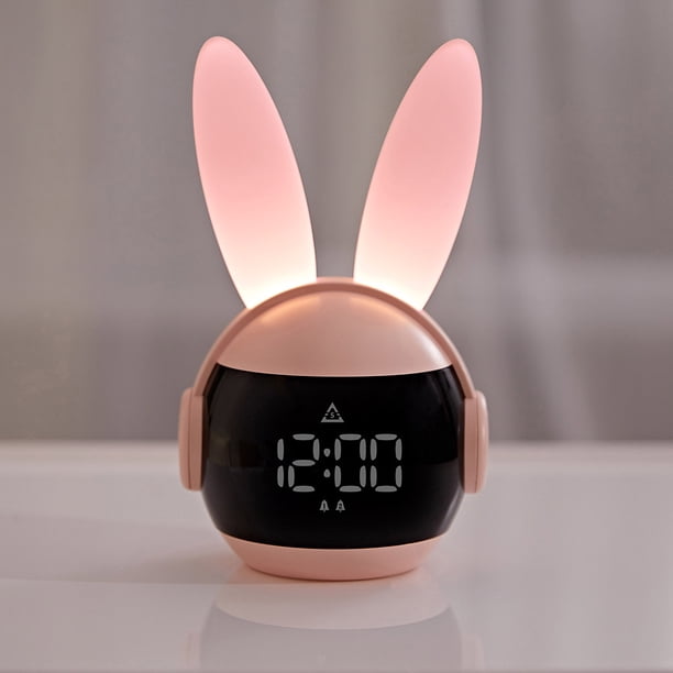 Despertador para niños sin tic-tac Reloj para niños con luz nocturna, reloj con función de repetición para el dormitorio con luz nocturna amarilla tenue y alarma fuerte para niños, funciona con pilas Despertador para niños sin tic-tac Reloj para niños con luz nocturna, reloj con función de repetición para el dormitorio con luz nocturna amarilla tenue y alarma fuerte para niños, funciona con pilas