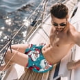 thumbnail image 2 of luoweisi Men's Beach Shorts Quick Dry Swim Trunks with Mesh Lining Christmas Santa Claus M, 2 of 5