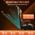 thumbnail image 6 of JONPONY Big and Tall 500LBS Gaming Chair, Ergonomic Design with 2D Armrests,PU Leather with Footrest and Lumbar Support, High Back Office Chair Support 8 Hours Long Sitting, Computer Chair,Orange, 6 of 8