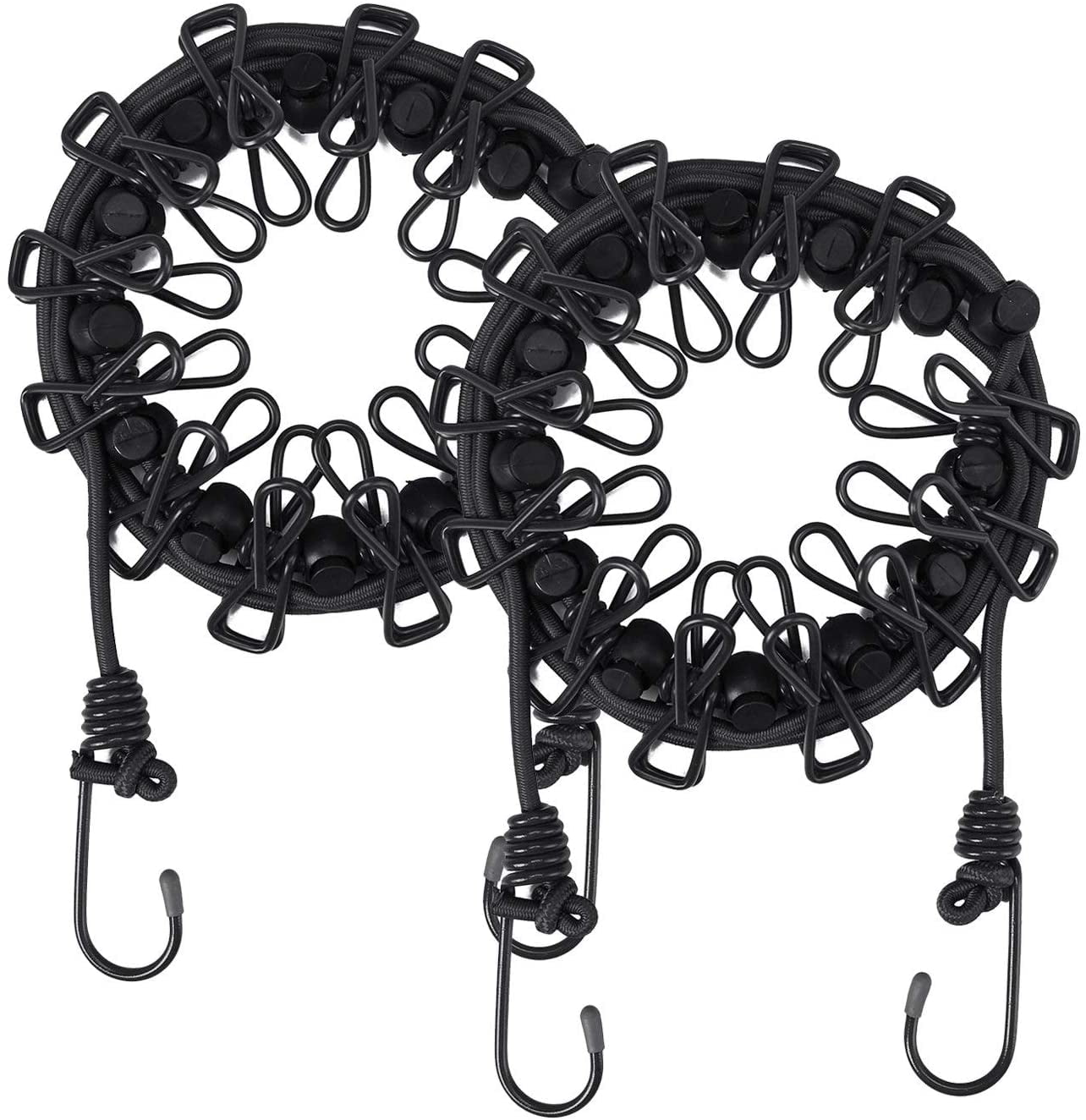 2 Pack Black and Blue Ondder Portable Travel Clothesline with 12 Clothespins Elastic Laundry Clothes Line for Outdoor and Indoor Use 2 Pack Black and Blue Ondder Portable Travel Clothesline with 12 Clothespins Elastic Laundry Clothes Line for Outdoor and Indoor Use