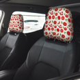 thumbnail image 2 of Uemuo Fresh Red Tomato Printed 2 PCS Car All-Inclusive Headrest Cover, Headrest Protector, Soft Elastic Breathable Seat Headrest Anti-Dirty Cover Headrest Cover Protector, 2 of 6