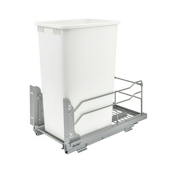 Rev-A-Shelf Poubelle de Cuisine Coulissante 50 qt. avec Fermeture Douce, 53WC-1550SCDM-111