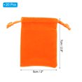 thumbnail image 2 of REGALWOVEN Velvet Gift Bag Drawstring Pouches for Jewelry, Wedding, Party, Christmas, Valentine's Day Orange 2x2.8 Inch, 2 of 7