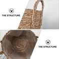 thumbnail image 5 of Seagrass Belly Basket 25CM Planter Cover Vintage Hamper, 5 of 6