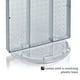 Azar 700513-CLR Pegboard Two-Sided Counter Display, Clear Translucent