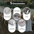 thumbnail image 5 of EAYSG 4 Pack 8QT Chafing Dish Buffet Set with 2 Full Size, 2 Half Size, 3 1/3 Size Food Pans, Stainless Steel Buffet Chafers Catering Food Warmers for Party/Buffet/Wedding/Banquet/Catering Events, 5 of 7