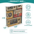 thumbnail image 5 of Radio 3 Ring Binders 1.5 inch Hardcover File Folders with Interior Pockets A4 Size Organizer for School Office Hospital, 5 of 8