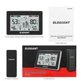 thumbnail image 5 of ELEGIANT Wireless Weather Station, Indoor and Outdoor Thermometer with Sensor, Battery Powered, Weather Forecast, Atomic Clock, Moon Phase, Dual Alarm Clock, 5 of 7