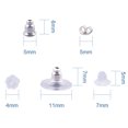 thumbnail image 3 of 260pcs Earring Backs Replacements Set Backs Earring Hypoallergenic Jewelry Making Ear Studs Stoppers Clutch Earring Backs, 3 of 6