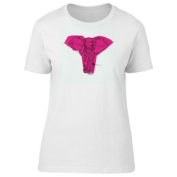 Pink Sketch Of An Elephant Tee Men's -Image by Shutterstock