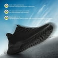 thumbnail image 2 of YAZI Mens Running Shoes Slip-on Walking Sneakers Lightweight Breathable Casual Soft Sole Trainers, 2 of 14