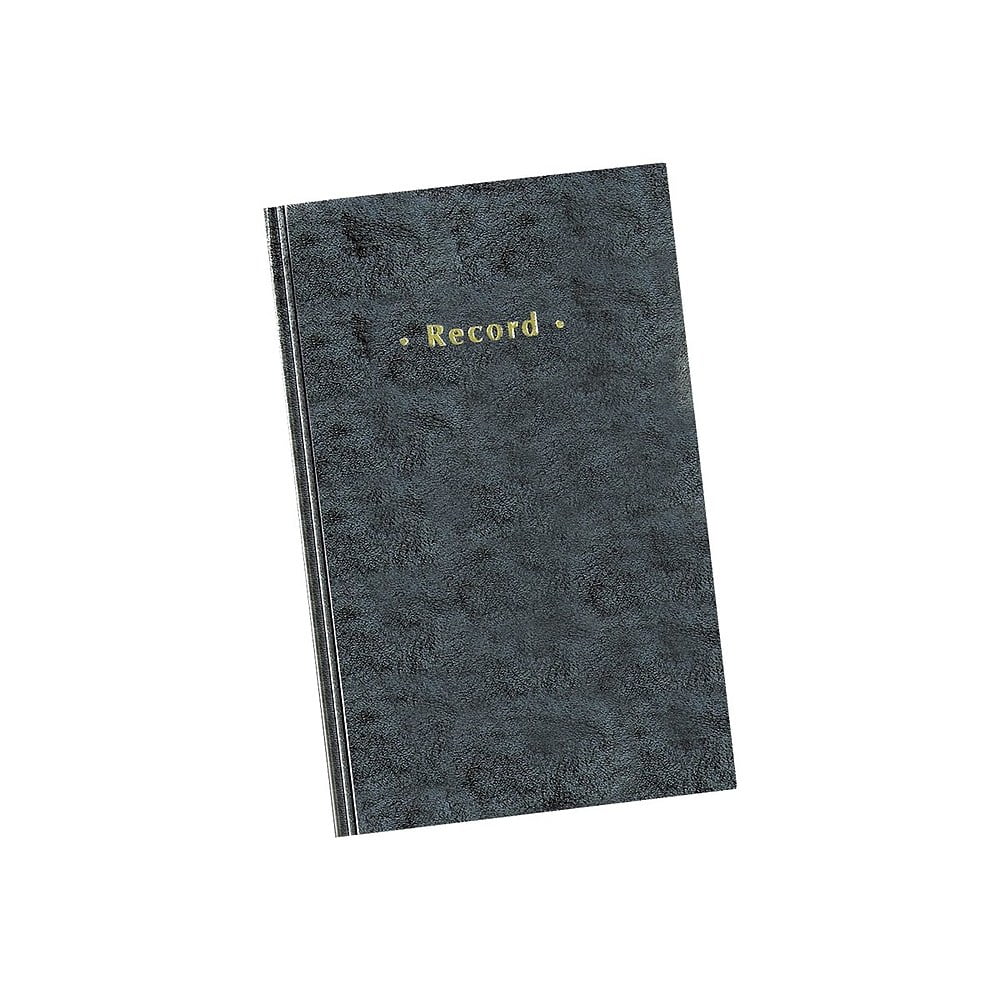 Staples Blue Marbled Hardcover Record Book 113/4" x 71/4" 886673